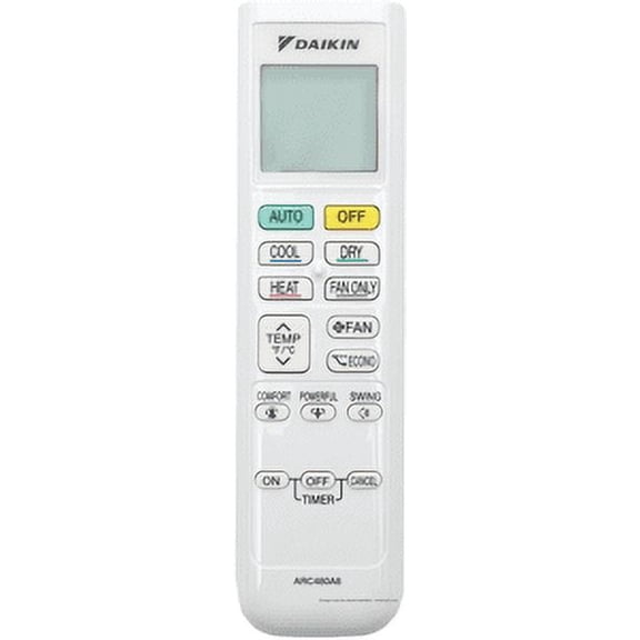Daikin 6025006 ARC480A8 REMOTE CONTROL