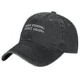 thumbnail image 4 of Fishing Dad Cap,Make Fishing Great Again Hat Print Vintage Wash Dad Hat Adjustable Curved Brim Baseball Cap,Made In USA,Casual Outdoor Sports Fishing Cap for Men and Women, 4 of 9