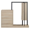 thumbnail image 4 of Glavbiku Modern Wardrobe with 4 Drawers, 3 Shelves,Hanging Rod,Closet Storage Armoires,Natral, 4 of 11