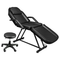 GoDecor Adjustable Massage Bed Massage Table,  W/Barber Stool