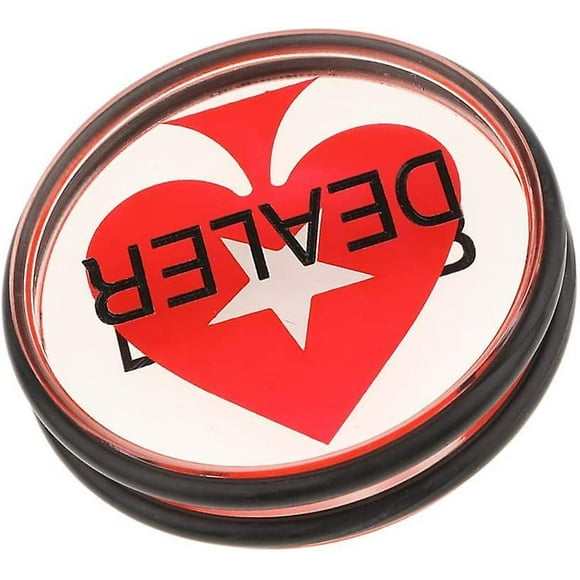 3 Inch Button with Rubber Ring for Texas Holden, Blackjack, Roulette Casino Poker Chip High Quality and Durable