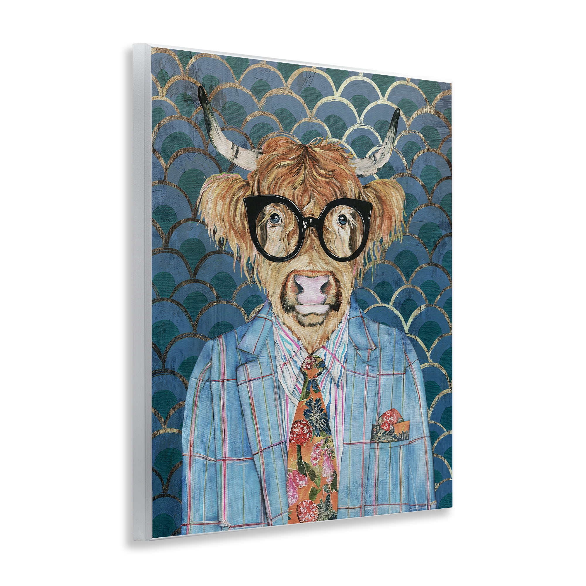 Stupell Industries Cool Highlander Portrait Wall Plaque Art, design by Svetlana Aleynikova