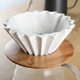 thumbnail image 4 of Origami Pour-Over Dripper - Handmade Ceramic Coffee Filter Basket, 4 of 11