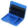 thumbnail image 1 of Aluminum Alloy  Case, Gorgeous Colors Brushed Design Business Card Holder Crush Resistance  For Handbag For Briefcase Card + Blue  Box, 1 of 8