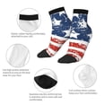 thumbnail image 5 of Pofeuu USA Colors Stripes1 Print 30cm Socks, Adult Running Hiking Socks for Youth and Adult, 5 of 7