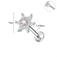 thumbnail image 2 of QQTDFG 16g Stainless Steel Labret Lip Studs CZ Tragus Earrings Medusa Monroe Piercing-Style 8-5/16 INCH-8 MM, 2 of 5