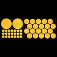 thumbnail image 2 of LiteMark Reflective Stickers Decals for Helmets, Bicycles, Strollers, Wheelchairs - Assorted Circles - Yellow, 2 of 2
