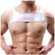 thumbnail image 2 of pstuiky Camisetas sin mangas para hombre, Camiseta de tirantes ajustada de cuello redondo de piel sintética de seda helada con estampado en caliente de color liso para hombre Camisas de hombre s, 2 of 8