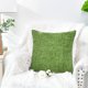 thumbnail image 3 of 18 x 18-Inch Forest Green Paquete de 2 acogedoras fundas de almohada para sofá, decoración del hogar, chenilla suave teñida de forma sólida, 18.0 x 18.0 in, verde bosque, 3 of 5