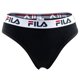 thumbnail image 2 of FILA Calzoncillos brasileños para mujer - Paquete de 4, cintura con logotipo, algodón elástico, color sólido Negro/Gris/Marino M (Medium), 2 of 7