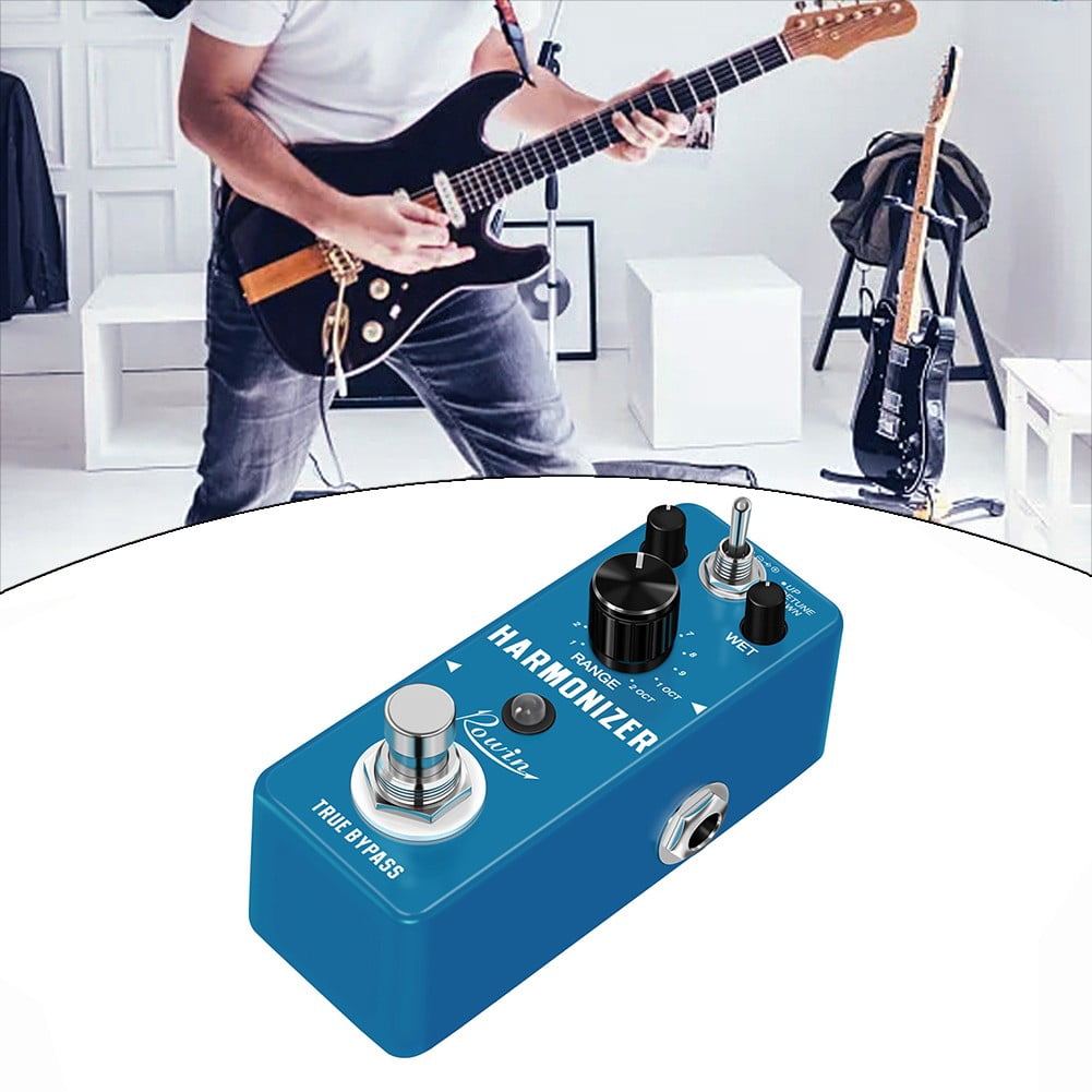 High Sensitivity Rowin LEF3807 Guitar Harmonizer Pedal Offering Precise Pitch Control and Customizable Effects
