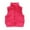 Hot Pink, variant on Big Girls Winter Vest Fleece Zip Up Sleeveless Jacket for Kids, Sizes 7-8
