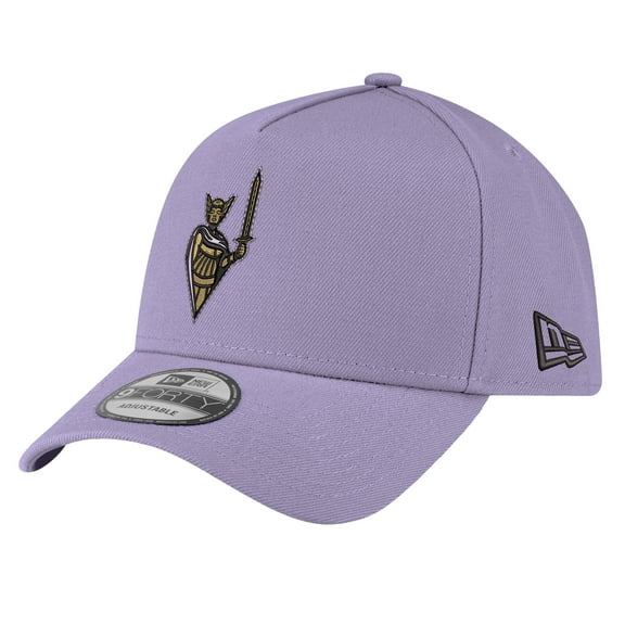 Unisex-New Era  Violet Golden State Valkyries Core Logo A-Frame 9FORTY Adjustable Hat