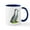White/Navy Inside, variant on CafePress - Runner Ducks Blue Mugs - 11 oz Ceramic Mug - Novelty Coffee Tea Cup