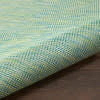 Nourison Positano Indoor/Outdoor Blue/Green 7' x 10' Area Rug, (7x10)
