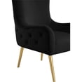 thumbnail image 6 of Meridian Furniture Alexander Black Velvet Accent Chair, 6 of 6