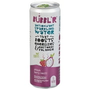 BUBBL'R Antioxidant Sparkling Water, pitaya berry nect'r, 12 fl oz Can