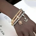thumbnail image 4 of DESIGNICE 2Pcs Bracelets for Women,High Oxidation Resistance Womens Jewelry,Elegant Color Scheme, Highlighting Taste Charm Bracelets for Women,Color Mixing1, 4 of 4