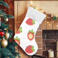 thumbnail image 5 of Coolnut Strawberry Christmas Stocking, Personalized Large Candy Stocking, Xmas Stockings Decoration Hanging Gift for Family Holiday Party Ornaments Decor Fireplace, 5 of 7