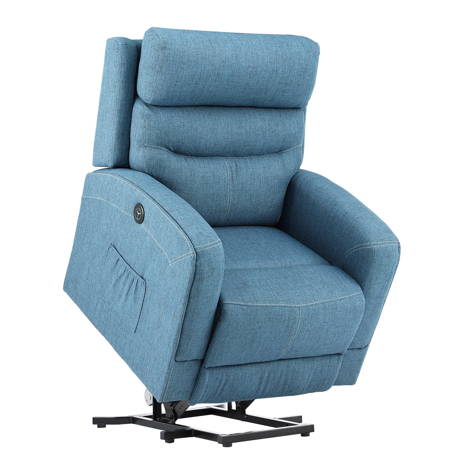 Power Lift Chair, PU Leather Lift Recliner for Elderly Lay Flat Sleeper