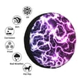 thumbnail image 4 of Pofeuu Blue Lightning Print Spare Tire Wheel Cover for Car Truck SUV Camper Universal Fit Spare Tire Cover RV Spare Tire Covers-16 inch, 4 of 6