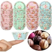 600 Count Floral Mini Cupcake Liners: Watercolor Flower Small Cupcake Wrappers, for Bridal Shower/Wedding Tea Party/Birthday Party Decoration – Home Decor