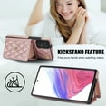 thumbnail image 3 of for Samsung Galaxy A52 4G/5G Case, Wallet Phone PU Leather Case with Card Holder Crossbody Cover for Women Girls Strap Wristlet RFID Blocking Shockproof Protective Cover for Samsung A52 4G/5G,Rosegold, 3 of 9