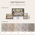 thumbnail image 5 of CHITOOMA 8'x10' Area Rugs, Washable Rugs for Living Room Non-Slip Low Pile Soft Distressed Abstract Rug, Indoor Vintage Neutral Carpet for Bedroom Dining Room Dorm Office, Brown, 5 of 12