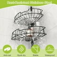 thumbnail image 3 of Corner Shower Caddy Tension Pole, Rustproof Stainless Steel Tension Rod Corner Shower Caddy for Shower Organizer,Adjustable Floor to Ceiling Stand Shower Shelves for Bathroom Bathtub, 3 of 6