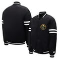 thumbnail image 3 of Youth Starter  Black Denver Nuggets Satin Full-Snap Varsity Jacket, 3 of 3
