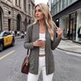 thumbnail image 5 of Women's Open Front Long Cardigan Lightweight with Pockets Fall Layering, 5 of 8
