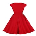 thumbnail image 2 of Robe Formelle Ligne A pour Femmes Imprimé Spider Manches Courtes Robe de Soirée, 2 of 7