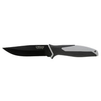 Camillus Backwoods Edge Fixed Blade Knife 3.5" Drop Point 3Cr13 Black Blade Injection Molded Nylon Handle Black