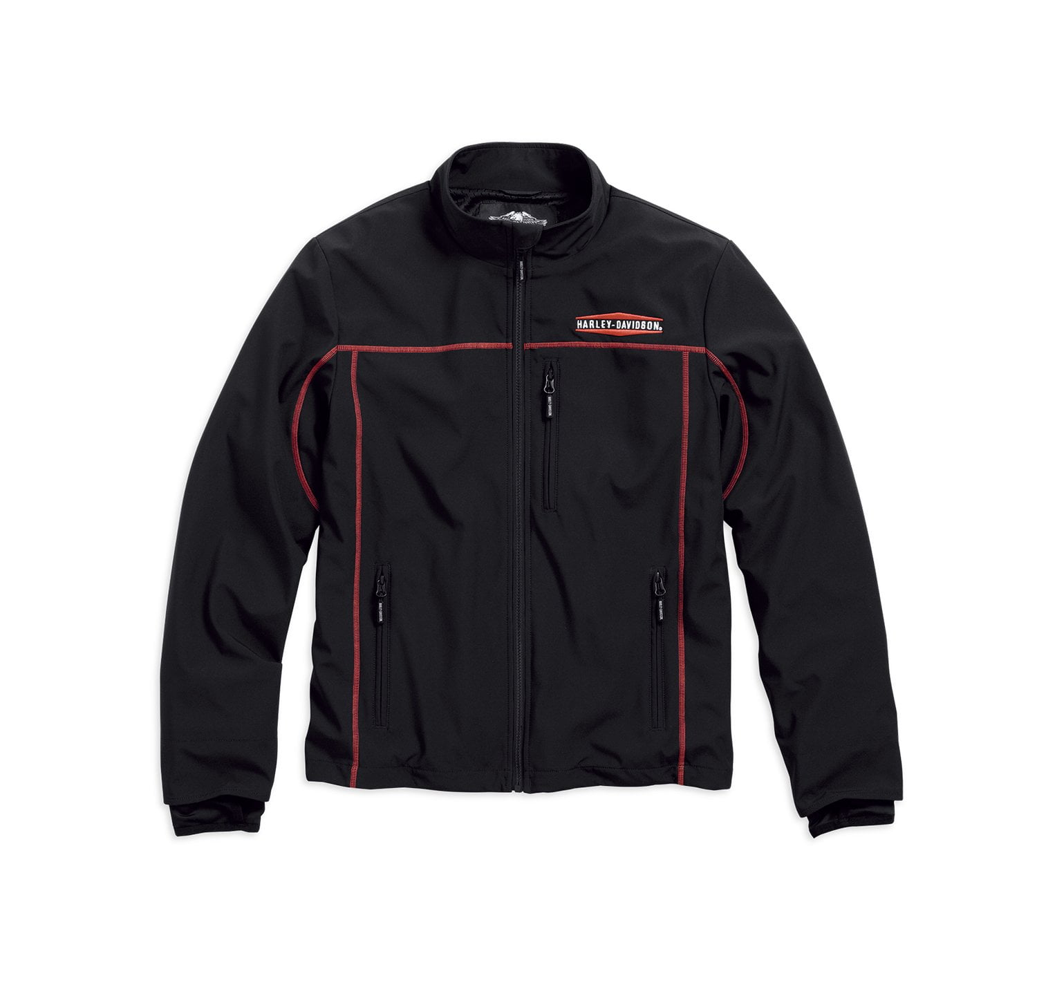 Harley-Davidson Little Boys/' Striped Faux Leather Biker Jacket Black 6084849