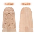 thumbnail image 3 of Pretyzoom Carved Wood Corbel in Khaki Solid Wood with Vintage European Style for Wall and Furniture Decor, 3 of 6