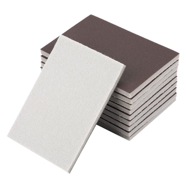 Esponja de liJado, 10pcs 120/180/240 esponja cuadrada papel de lja almohadillas de luja papel de lja fino papel de lja de pulido fino para modelo de paneles de yoso