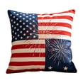 thumbnail image 2 of 4th Of July Independence Day Pillow Covers Patriotic Flag Throw Pillow Cases And Decorative Cushion Covers For Home Sofa Couch, 2 of 7
