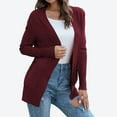 thumbnail image 6 of Women's Cardigan Sweater Clearance Loose Long Sleeve Open Front Knit Coat with Pockets, 6 of 6
