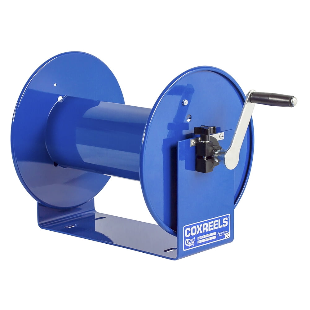 Coxreels 100 Series Compact Hand Crank Lightweight Water and Air Hose Reel, Blue