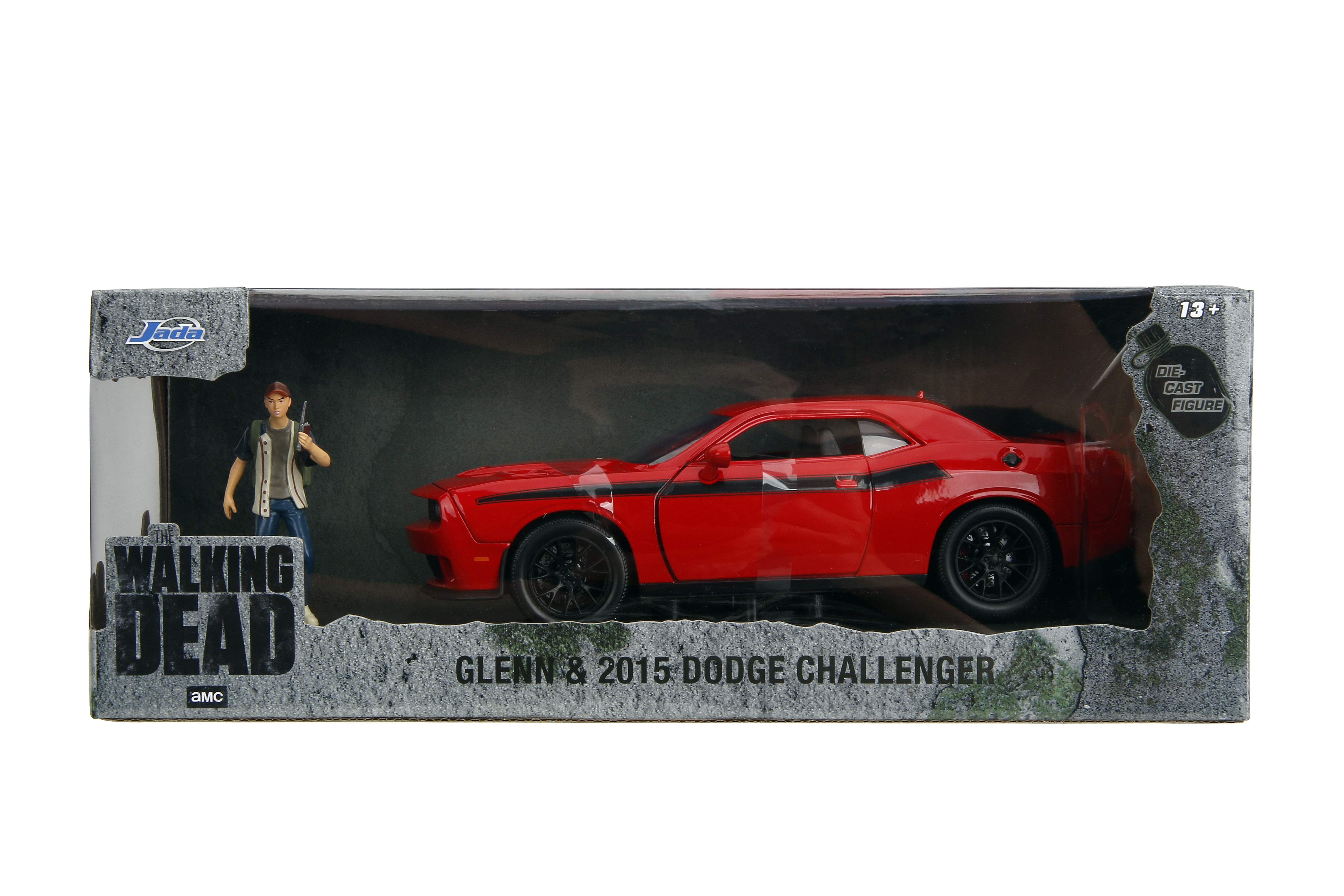 ミニカー 1:24 2015 Dodge Challenger w/GLENN Jada The Walking Dead 1:24 Die-Cast Car 2015 Dodge