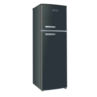 ARCTIC CHEF - 10 Cu Ft Top-Freezer Apartment-size Retro Refrigerator - Black