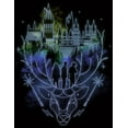 thumbnail image 2 of Harry Potter Hogwarts Patronus Line Art Men's Black T-shirt-XL, 2 of 4