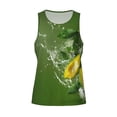 thumbnail image 4 of Fotbe Friut Avocado Pattern Men's Quick Dry Workout Tank Top Gym Muscle Tee Fitness Bodybuilding Sleeveless T Shirt Breathable Workout Shirt-, 4 of 9