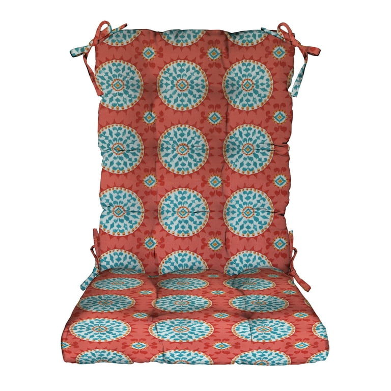 RSH D cor Indoor Outdoor Tufted Rocker Rocking Chair Pad Cushions