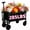 Household Mini Version, variant on Heavy-Duty Folding All-Terrain Wagon Cart, Stainless Steel Frame & 600D Oxford Fabric, No Assembly Needed, Foldable Utility Cart for Garden Camping Beach Shopping