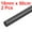 Black, variant on 2pcs Plastic Round Rod 3/8" Dia 20" Length White (POM) Polyoxymethylene Rods Engineering Plastic Round Bars(10mm)