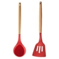 thumbnail image 1 of Sistema del utensilio de cocinar del silicón, utensilios de cocina de las PC de los utensilios 2 de la cocina fijados antiadherentes, 1 of 5