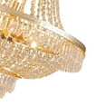 thumbnail image 2 of Classy Glam Gold Faux Crystal Chandelier, 2 of 9