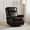 espresso, variant on Power Genuine Leather Recliner Chair with Nailhead Trim Swivel Rocking Power Lounge Apartment Espresso