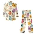 thumbnail image 2 of Whosucclay Polyester Cloth Colorful Cat Faces Boys Suit for Photograph Wedding, 2 Piece Boys Suit Set One Button Elastic Waist Non-Stretch, 2 of 10